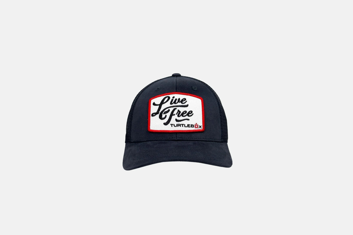 Live Free Patch Blue Hat